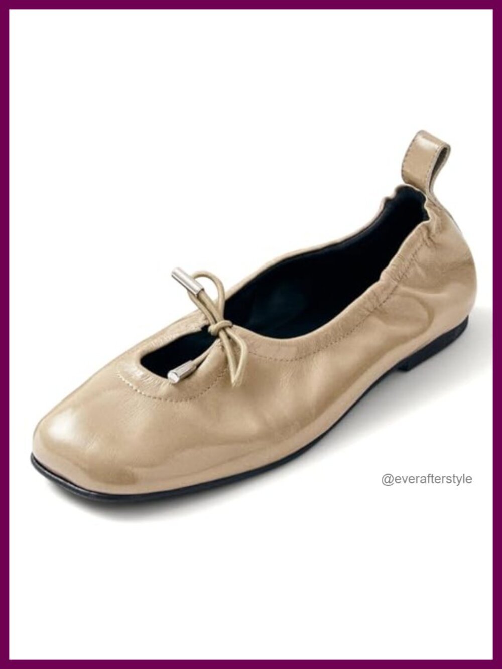 Womens Bow Ballet Flats Square Toe Lace Up Mary Jane Slip On Satin PU Leather